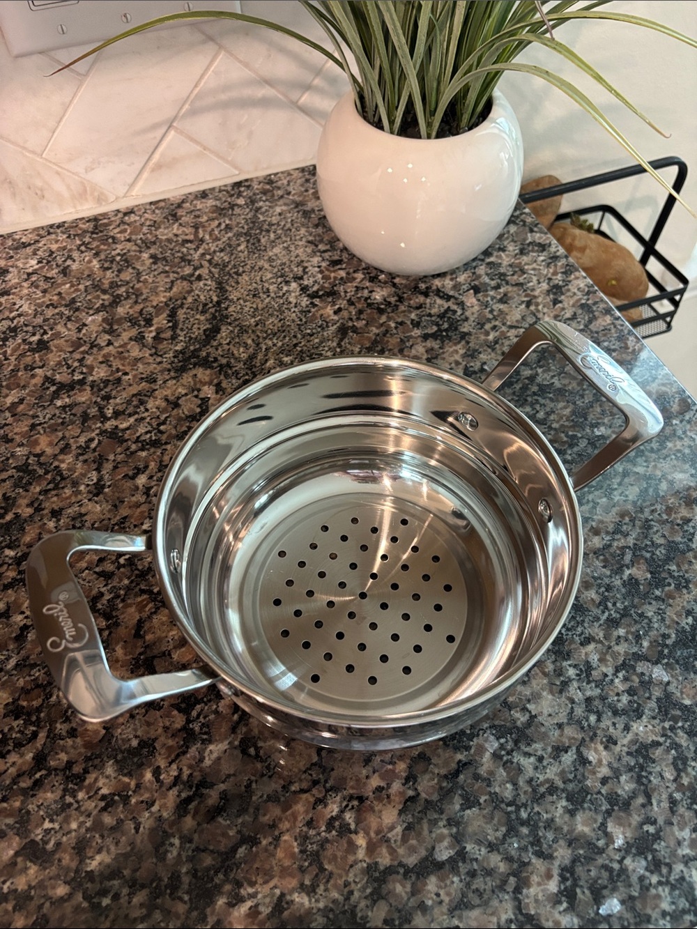 Stainless Steel Steamer Basket Insert - Silver never used new
